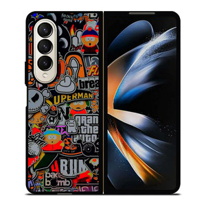 STICKER BOMB COMPILATION Samsung Galaxy Z Fold 4 Case Cover