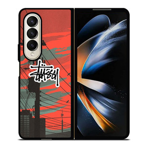STUSSY LOGO METRO CITY Samsung Galaxy Z Fold 4 Case Cover STUSSY LOGO METRO CITY Samsung Galaxy Z Fold 4 Case Cover