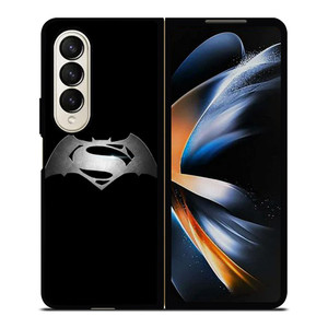 SUPERHEROES SUPERMAN VS BATMAN ICON Samsung Galaxy Z Fold 4 Case Cover