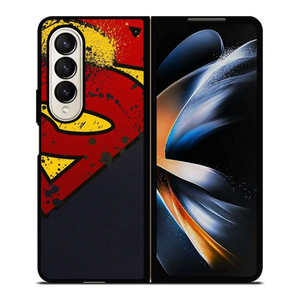 SUPERMAN LOGO BRUSH Samsung Galaxy Z Fold 4 Case Cover SUPERMAN LOGO BRUSH Samsung Galaxy Z Fold 4 Case Cover