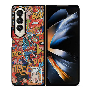 SUPERMAN POP ART COMIC Samsung Galaxy Z Fold 4 Case Cover