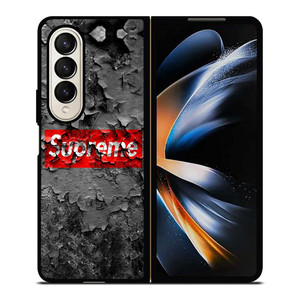 SUPREME CRACKED LOGO Samsung Galaxy Z Fold 4 Case Cover