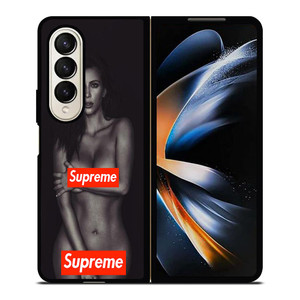 SUPREME KIM KARDASHIAN Samsung Galaxy Z Fold 4 Case Cover