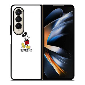 SUPREME LOGO MICKEY MOUSE Samsung Galaxy Z Fold 4 Case Cover SUPREME LOGO MICKEY MOUSE Samsung Galaxy Z Fold 4 Case Cover