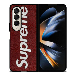 SUPREME LOGO ON CANVAS Samsung Galaxy Z Fold 4 Case Cover SUPREME LOGO ON CANVAS Samsung Galaxy Z Fold 4 Case Cover