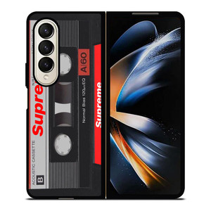 SUPREME LOGO TAPE CLASSIC Samsung Galaxy Z Fold 4 Case Cover SUPREME LOGO TAPE CLASSIC Samsung Galaxy Z Fold 4 Case Cover