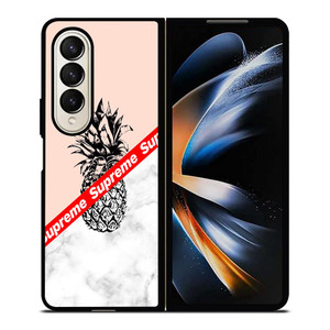 SUPREME PINEAPPLE Samsung Galaxy Z Fold 4 Case Cover SUPREME PINEAPPLE Samsung Galaxy Z Fold 4 Case Cover