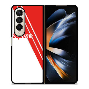 SUPREME RED LINE Samsung Galaxy Z Fold 4 Case Cover SUPREME RED LINE Samsung Galaxy Z Fold 4 Case Cover