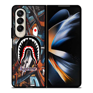 SUPREME X BAPE ABSTRACTIVE Samsung Galaxy Z Fold 4 Case Cover SUPREME X BAPE ABSTRACTIVE Samsung Galaxy Z Fold 4 Case Cover