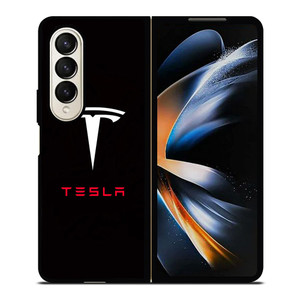TESLA ELECTRIC CAR LOGO Samsung Galaxy Z Fold 4 Case Cover TESLA ELECTRIC CAR LOGO Samsung Galaxy Z Fold 4 Case Cover