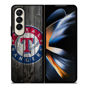 TEXAS RANGERS WOODEN LOGO Samsung Galaxy Z Fold 4 Case Cover TEXAS RANGERS WOODEN LOGO Samsung Galaxy Z Fold 4 Case Cover