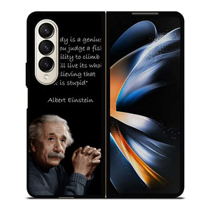 THE GENIUS ALBERT EINSTEIN QUOTE Samsung Galaxy Z Fold 4 Case Cover