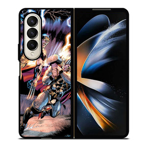 THOR VS WOLVERINE ANIME Samsung Galaxy Z Fold 4 Case Cover