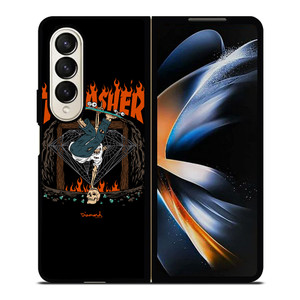 THRASHER DIAMOND SUPPLY CO Samsung Galaxy Z Fold 4 Case Cover THRASHER DIAMOND SUPPLY CO Samsung Galaxy Z Fold 4 Case Cover