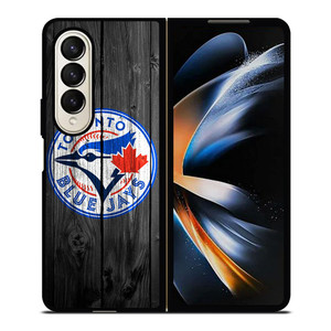 TORONTO BLUE JAYS WOODEN Samsung Galaxy Z Fold 4 Case Cover
