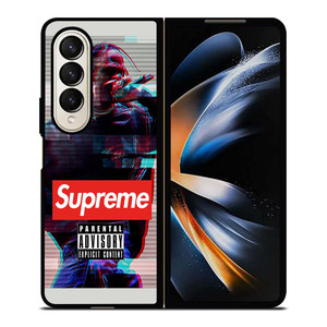 TRAVIS SCOTT SUPREME Samsung Galaxy Z Fold 4 Case Cover TRAVIS SCOTT SUPREME Samsung Galaxy Z Fold 4 Case Cover