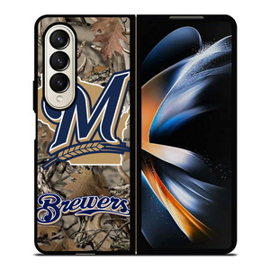 TREE CAMO MILWAUKEE BREWERS MLB Samsung Galaxy Z Fold 4 Case Cover
