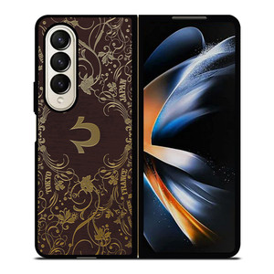 TRUE RELIGION GOLD ART Samsung Galaxy Z Fold 4 Case Cover