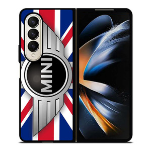 UNION JACK BLUE MINI COPER LOGO Samsung Galaxy Z Fold 4 Case Cover
