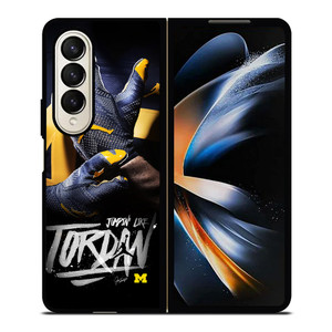 UNIVERSITY OF MICHIGAN AIR JORDAN Samsung Galaxy Z Fold 4 Case Cover UNIVERSITY OF MICHIGAN AIR JORDAN Samsung Galaxy Z Fold 4 Case Cover