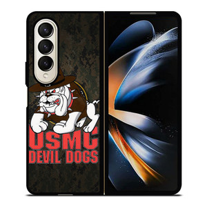 USMC MARINE DEVIL DOGS Samsung Galaxy Z Fold 4 Case Cover
