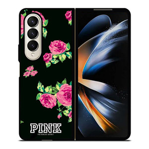 VICTORIA'S SECRET FLORAL PINK Samsung Galaxy Z Fold 4 Case Cover VICTORIA'S SECRET FLORAL PINK Samsung Galaxy Z Fold 4 Case Cover