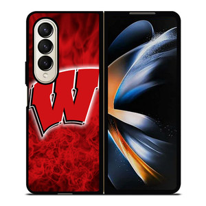 WISCONSIN BADGER LOGO Samsung Galaxy Z Fold 4 Case Cover WISCONSIN BADGER LOGO Samsung Galaxy Z Fold 4 Case Cover