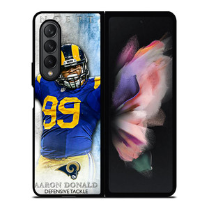 AARON DONALD RAMS Samsung Galaxy Z Fold 3 Case Cover