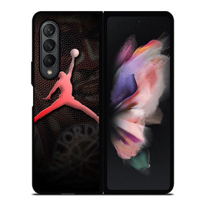 AIR JORDAN LOGO LEATHER Samsung Galaxy Z Fold 3 Case Cover AIR JORDAN LOGO LEATHER Samsung Galaxy Z Fold 3 Case Cover