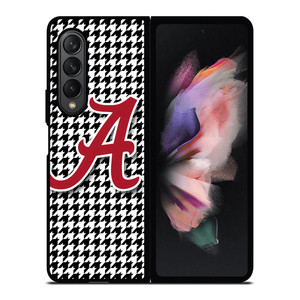 ALABAMA HOUNDSTOOTH CRIMSON TIDE Samsung Galaxy Z Fold 3 Case Cover
