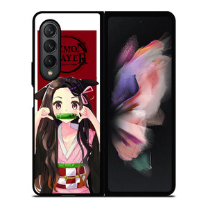 ANIME DEMON SLAYER KIMETSU NO YAIBA CUTE NEZUKO Samsung Galaxy Z Fold 3 Case Cover