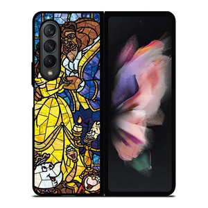 BEAUTY AND THE BEAST GLASS Samsung Galaxy Z Fold 3 Case Cover