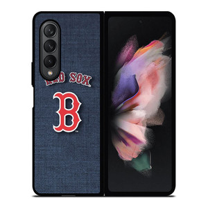 BOSTON RED SOX LOGO JEANS Samsung Galaxy Z Fold 3 Case Cover
