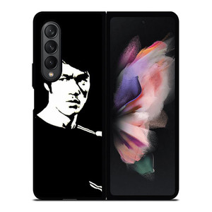 BRUCE LEE BLACK WHITE Samsung Galaxy Z Fold 3 Case Cover