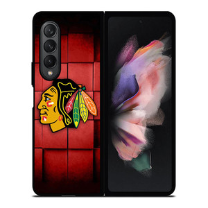 CHICAGO BLACKHAWKS FOOTBALL LOGO ICON Samsung Galaxy Z Fold 3 Case Cover