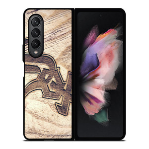 CHICAGO WHITE SOX WOODEN LOGO Samsung Galaxy Z Fold 3 Case Cover