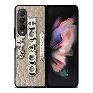 COACH LOGO GLOWING TEXTURE Samsung Galaxy Z Fold 3 Case Cover