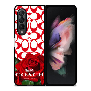 COACH NEW YORK FLOWER 4 Samsung Galaxy Z Fold 3 Case Cover COACH NEW YORK FLOWER 4 Samsung Galaxy Z Fold 3 Case Cover