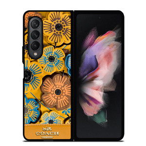 COACH NEW YORK ROSE TEA Samsung Galaxy Z Fold 3 Case Cover COACH NEW YORK ROSE TEA Samsung Galaxy Z Fold 3 Case Cover