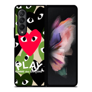 COMME DES GARCONS PLAY BAPE Samsung Galaxy Z Fold 3 Case Cover COMME DES GARCONS PLAY BAPE Samsung Galaxy Z Fold 3 Case Cover