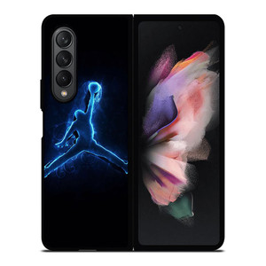 COOL AIR JORDAN LOGO BLUE Samsung Galaxy Z Fold 3 Case Cover