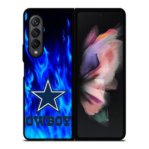 DALLAS COWBOYS LOGO BLUE FIRE Samsung Galaxy Z Fold 3 Case Cover