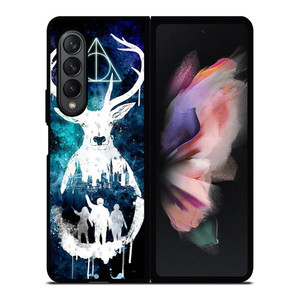 DEATHLY HALLOWS HARRY POTTER AQUARELL Samsung Galaxy Z Fold 3 Case Cover