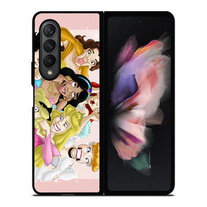 DISNEY PRINCESS FUNNY Samsung Galaxy Z Fold 3 Case Cover