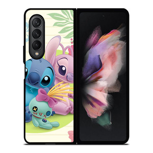 DISNEY STITCH AND GIRLFRIEND Samsung Galaxy Z Fold 3 Case Cover DISNEY STITCH AND GIRLFRIEND Samsung Galaxy Z Fold 3 Case Cover