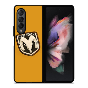 DODGE CAR LOGO YELLOW Samsung Galaxy Z Fold 3 Case Cover