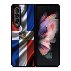 DOMINICAN REPUBLIC FLAG Samsung Galaxy Z Fold 3 Case Cover DOMINICAN REPUBLIC FLAG Samsung Galaxy Z Fold 3 Case Cover