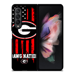 GEORGIA BULDOGS DAWG NATION Samsung Galaxy Z Fold 3 Case Cover