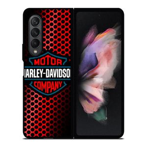 HARLEY DAVIDSON LOGO RED Samsung Galaxy Z Fold 3 Case Cover