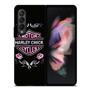 HARLEY DAVIDSON PINK LOGO Samsung Galaxy Z Fold 3 Case Cover